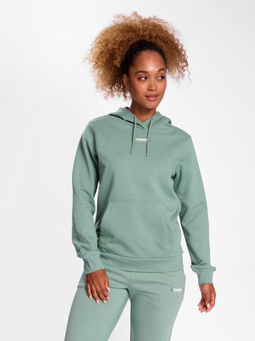 Sweat de sport Hummel en vert : devant