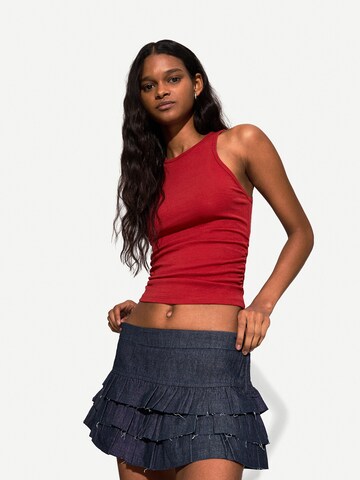 Gonna di Bershka in blu: frontale