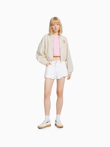 Bershka Between-Season Jacket in Beige