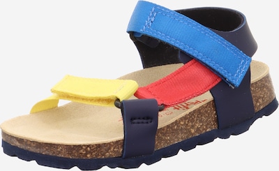 SUPERFIT Sandále - námornícka modrá / nebesky modrá / žltá / svetločervená, Produkt