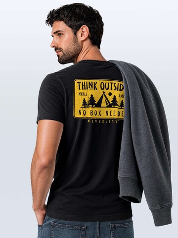 Neverless Shirt 'Think Outside'‌‌‌‌‌ in Schwarz