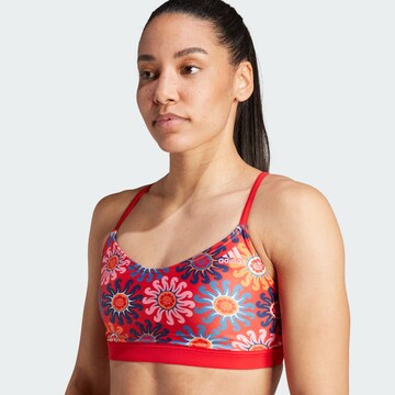 ADIDAS SPORTSWEAR Bustier Sportbikini 'Farm Rio' in Rood