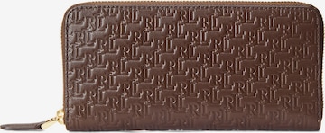 Lauren Ralph Lauren Wallet in Brown: front