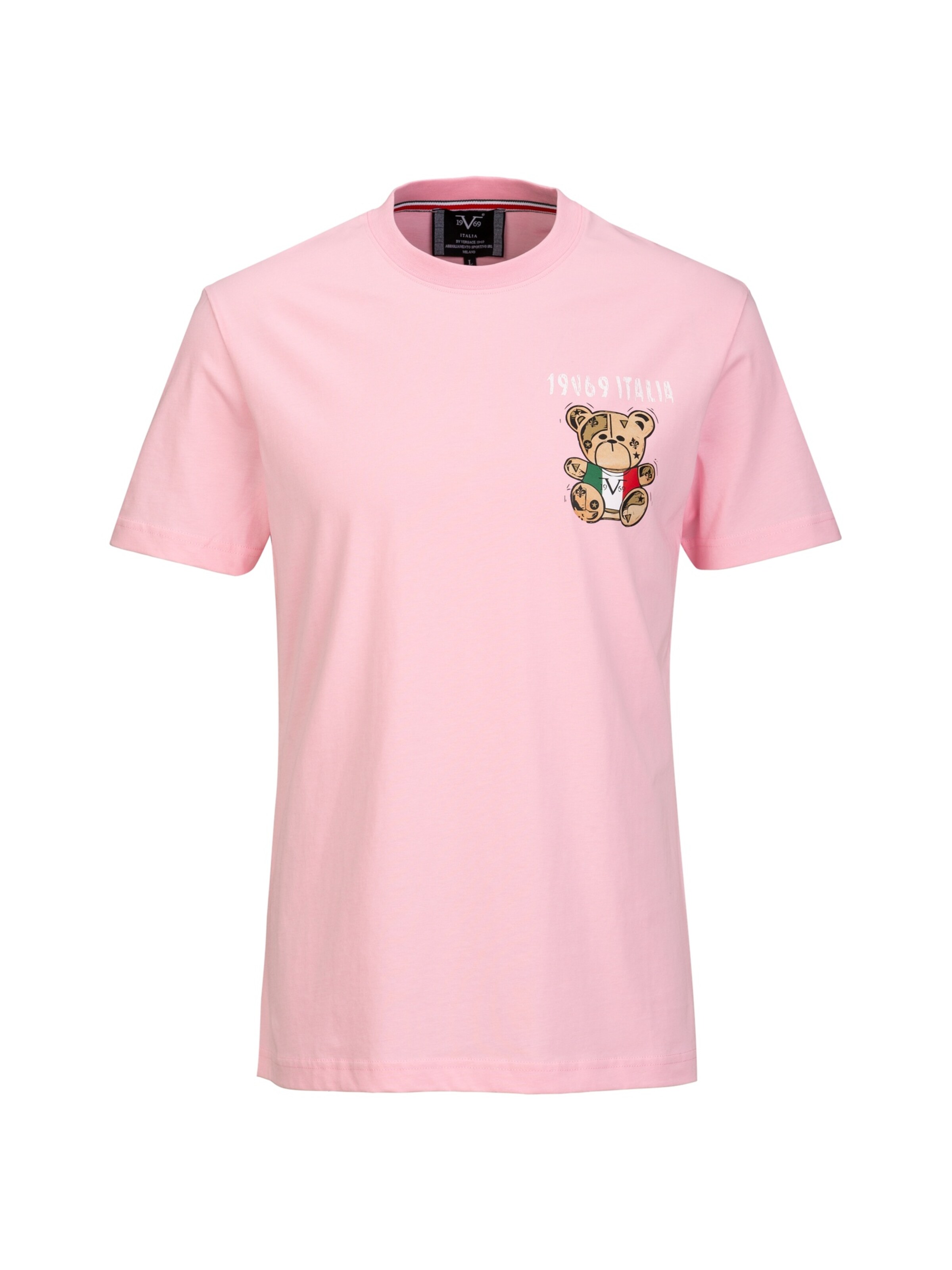 19V69 ITALIA Shirt 'RAFAEL ITALIAN TEDDY' in Red: front