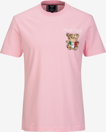 19V69 ITALIA T-Shirt 'RAFAEL ITALIAN TEDDY' in Rot: Vorderseite