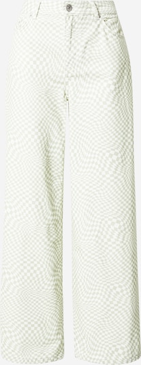 NA-KD جينز 'Lisa & Lena' بـ أخضر باستيل / أبيض, عرض المنتج