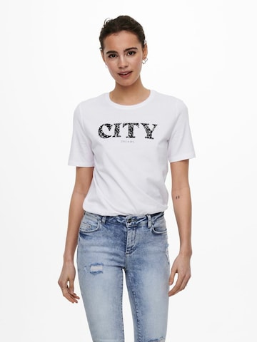 ONLY - Camisa 'ONLBINA' em branco: frente