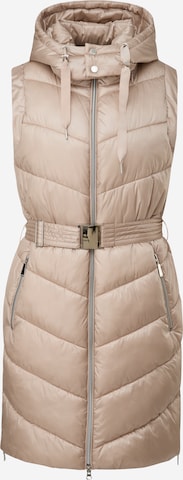 Gilet COMMA en beige : devant