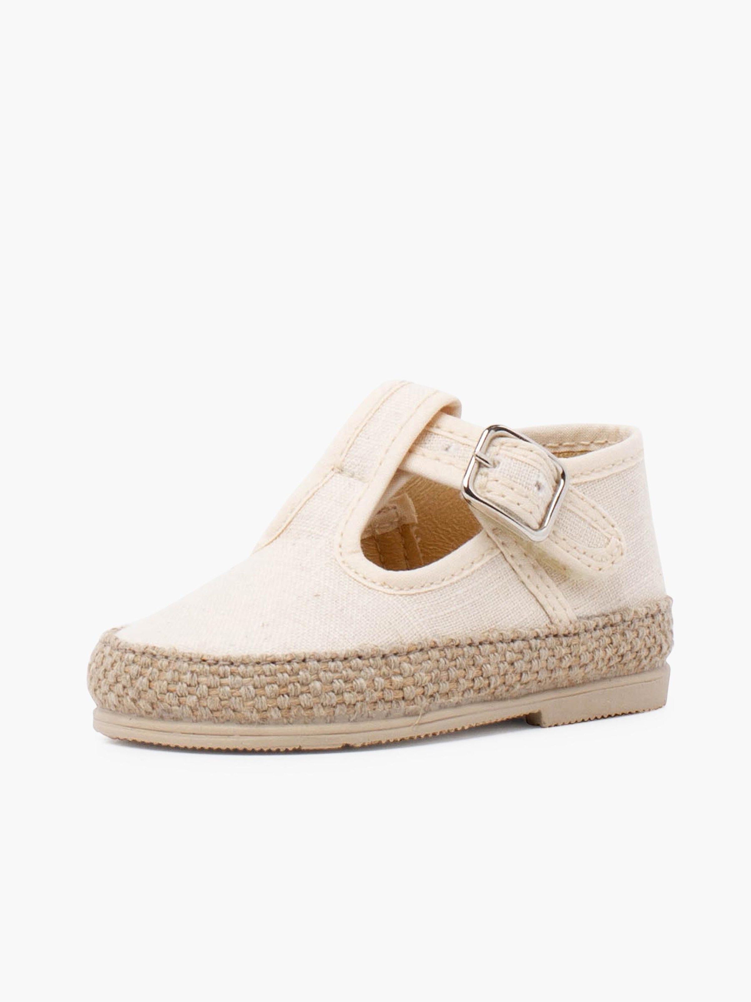 Scarpina primi passi di Pisamonas in beige: frontale