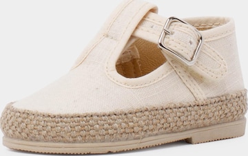 Scarpina primi passi di Pisamonas in beige: frontale