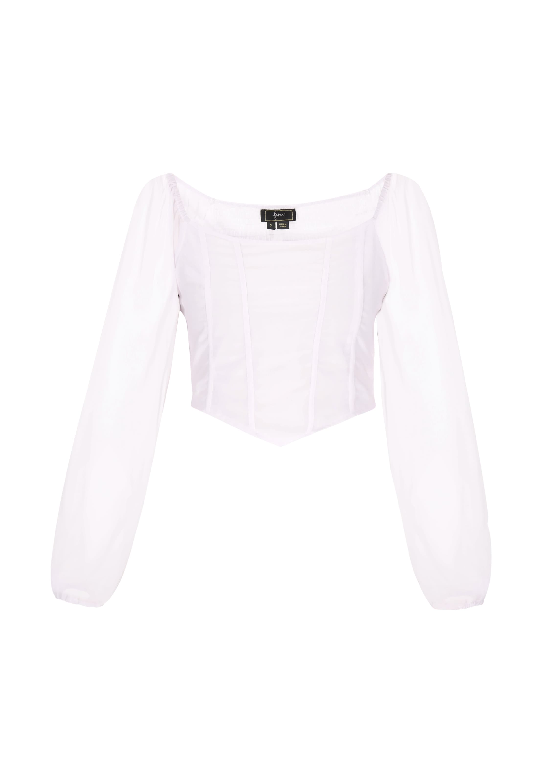 Chemisier faina en blanc : devant