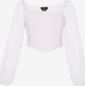 Chemisier faina en blanc : devant