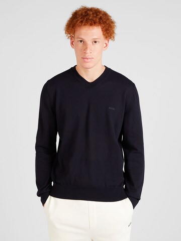 BOSS Sweater 'Pacello' in Blue: front