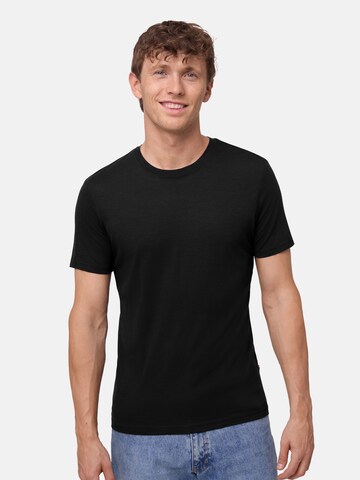 DANISH ENDURANCE T-Shirt '100% Merino' in Schwarz: Vorderseite