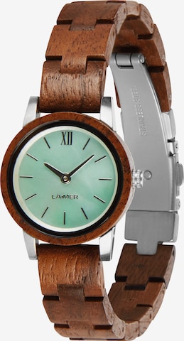 LAiMER Analog Watch 'NINA' in Brown: front