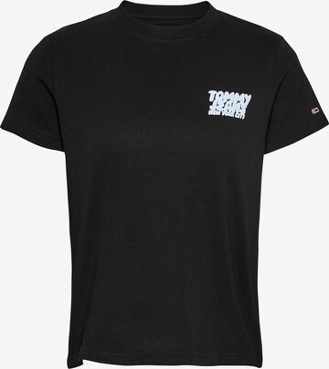 T-shirt Tommy Jeans en noir : devant