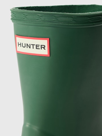 HUNTER Гумени ботуши в зелено