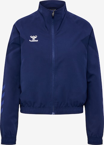 Veste de sport Hummel en bleu : devant