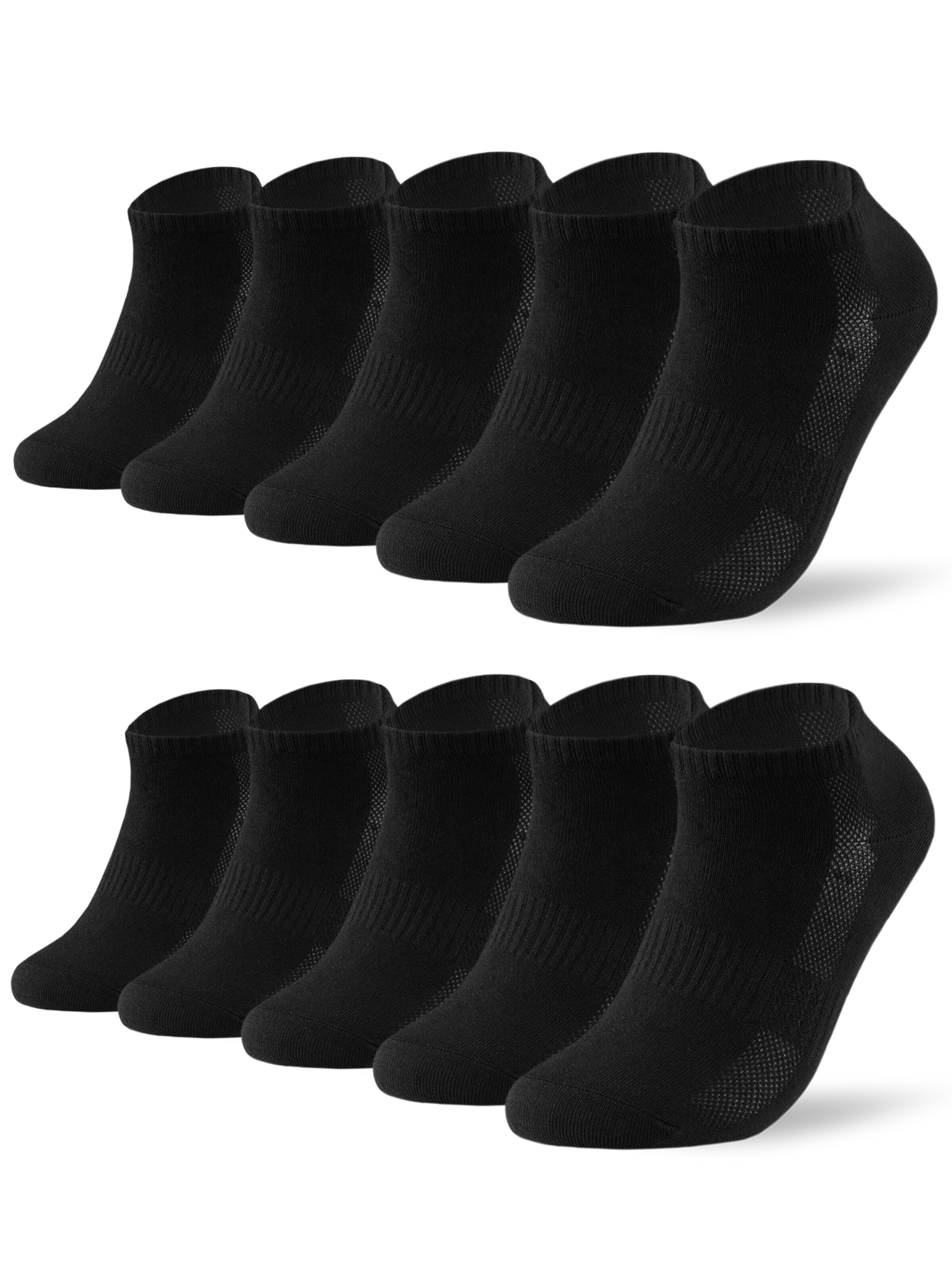 sockenkauf24 Ankle Socks 'Mesh Sneaker Socken' in Black