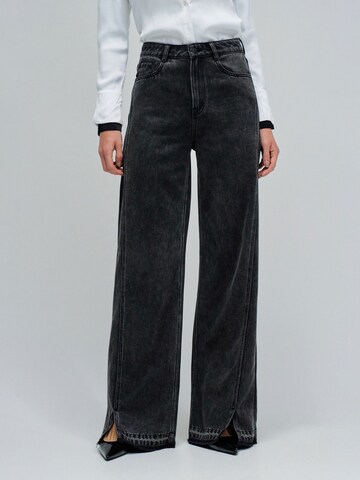 Salsa Jeans Wide leg Jeans in Zwart: voorkant