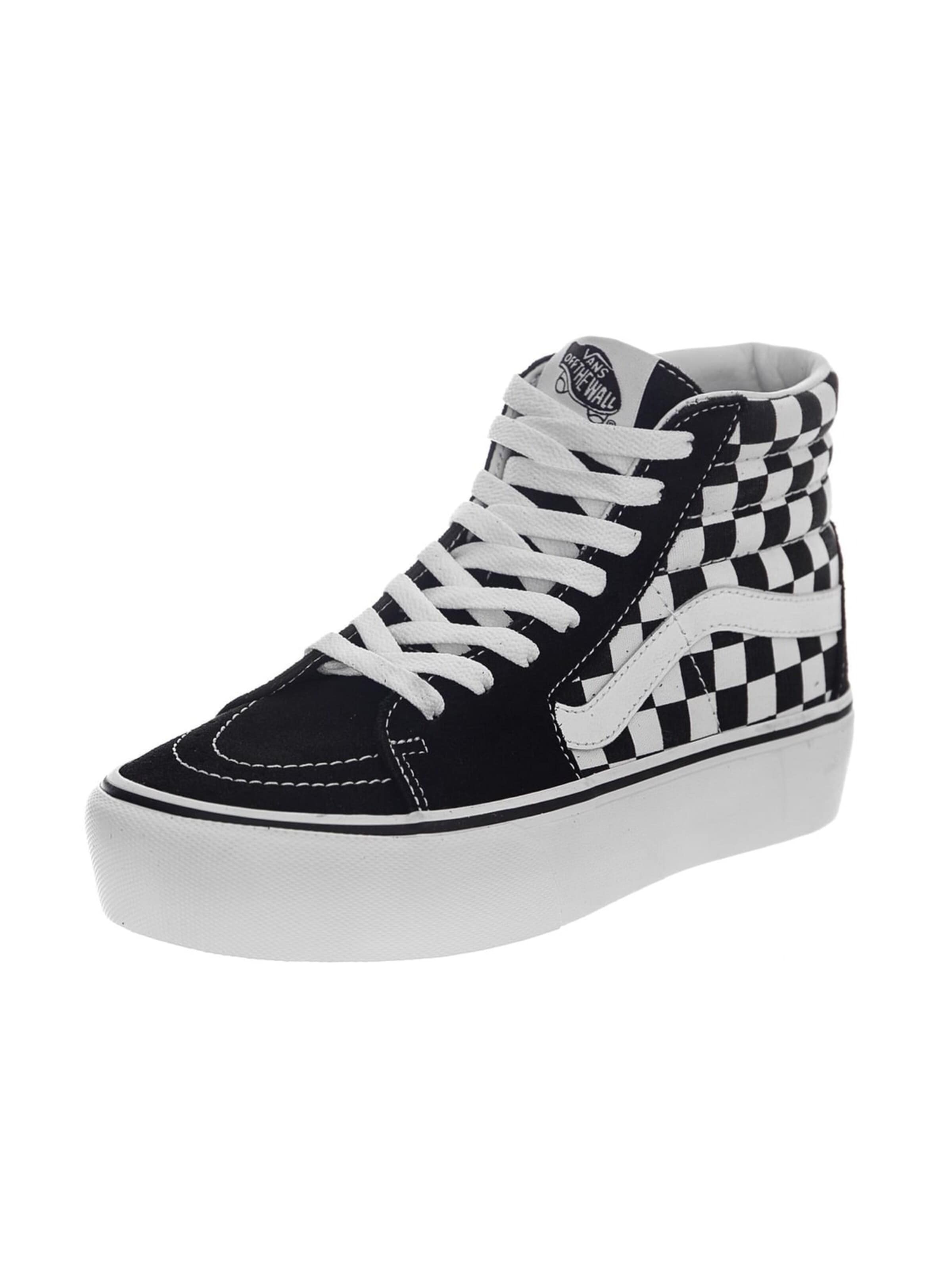 VANS Athletic Lace-Up Shoes in Black: front