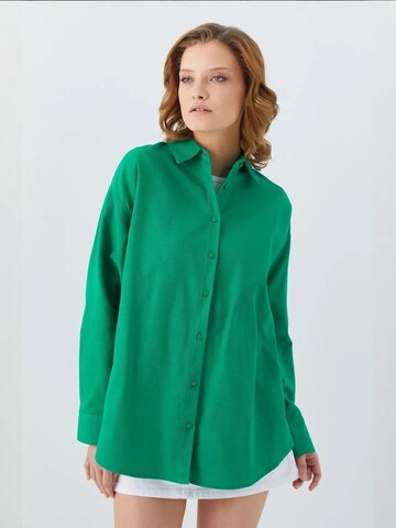 MixRay Bluse in Grün: Vorderseite