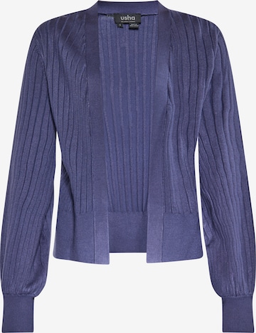 Cardigan usha BLACK LABEL en bleu : devant