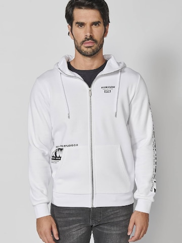 KOROSHI Zip-Up Hoodie in White