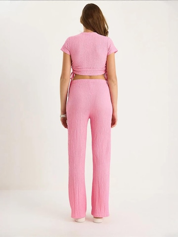 Bianco Lucci - Calças de fato em rosa