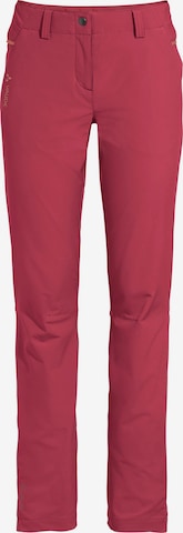 VAUDE Outdoor Pants 'Skomer II' in Pink: front