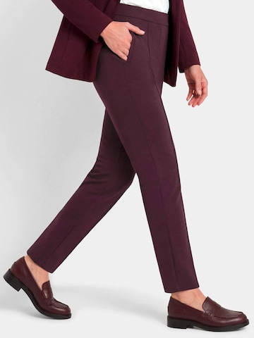 Regular Pantalon 'Louisa' Goldner en rouge