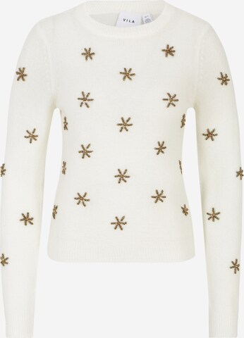 VILA Sweater 'Snow' in Beige: front