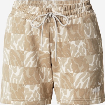 PUMAregular Sportske hlače 'Ess' - bež boja: prednji dio