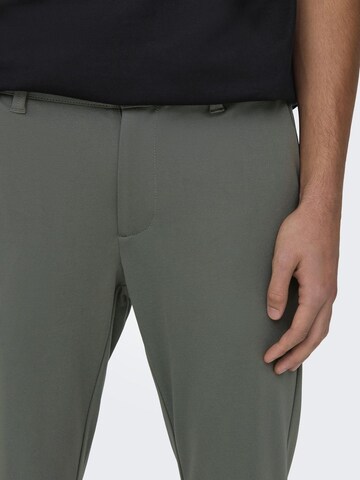 Only & Sons Slim fit Chino Pants 'Mark' in Grey