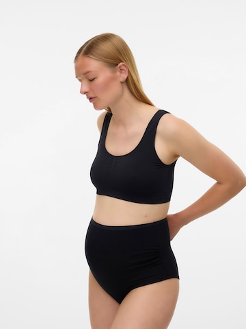 MAMALICIOUS Bralette Bra 'MLHEAL' in Black: front