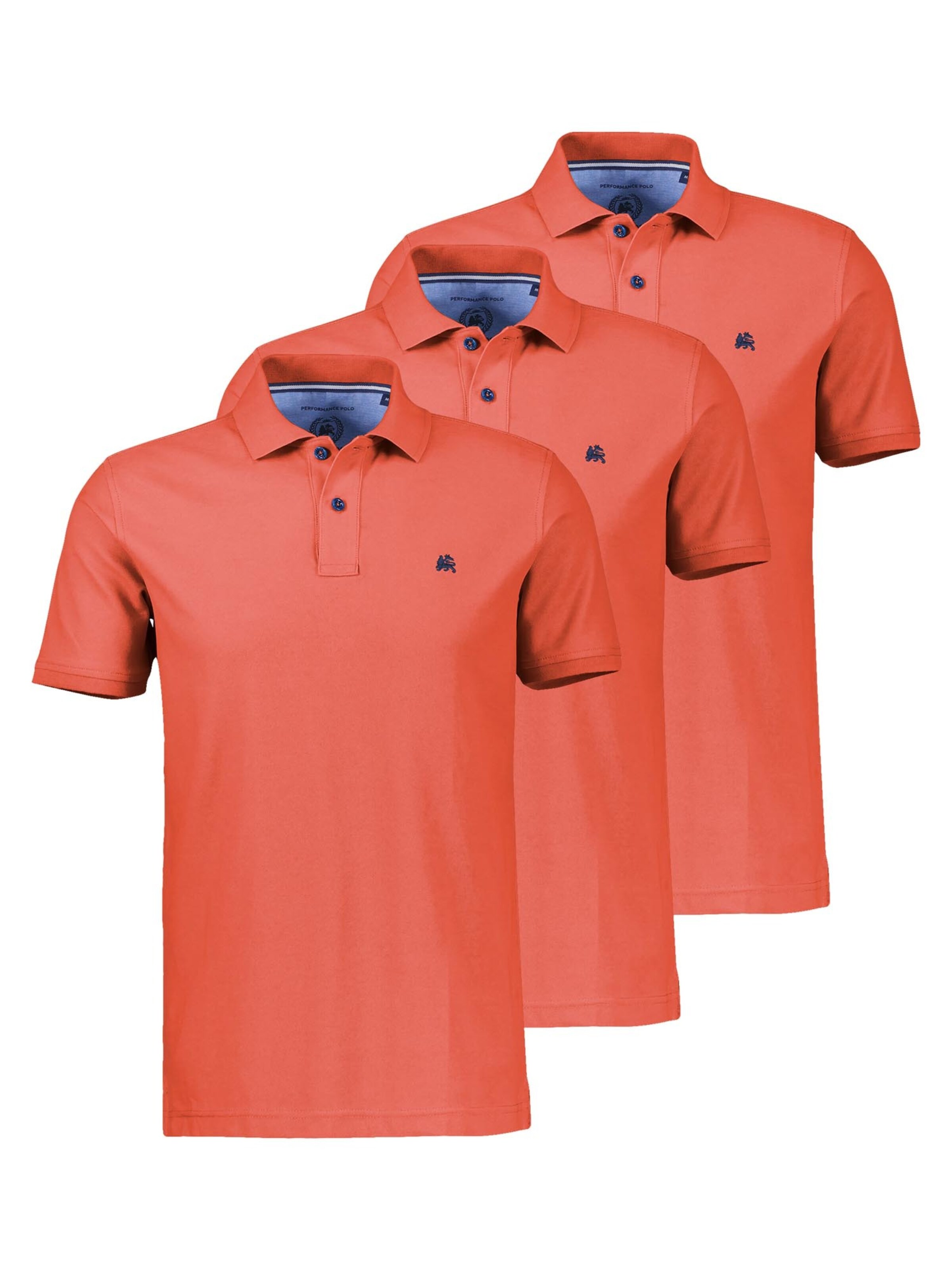 LERROS Shirt 'Basic'‌‌‌ in Orange: Vorderseite