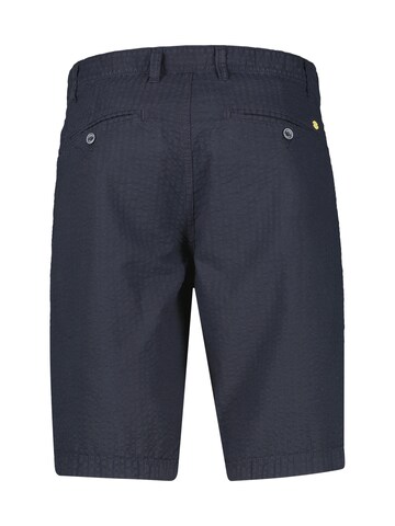 LERROS Regular Chino-Shorts aus Baumwolle in leichter Seersucker-Qualität in Blau