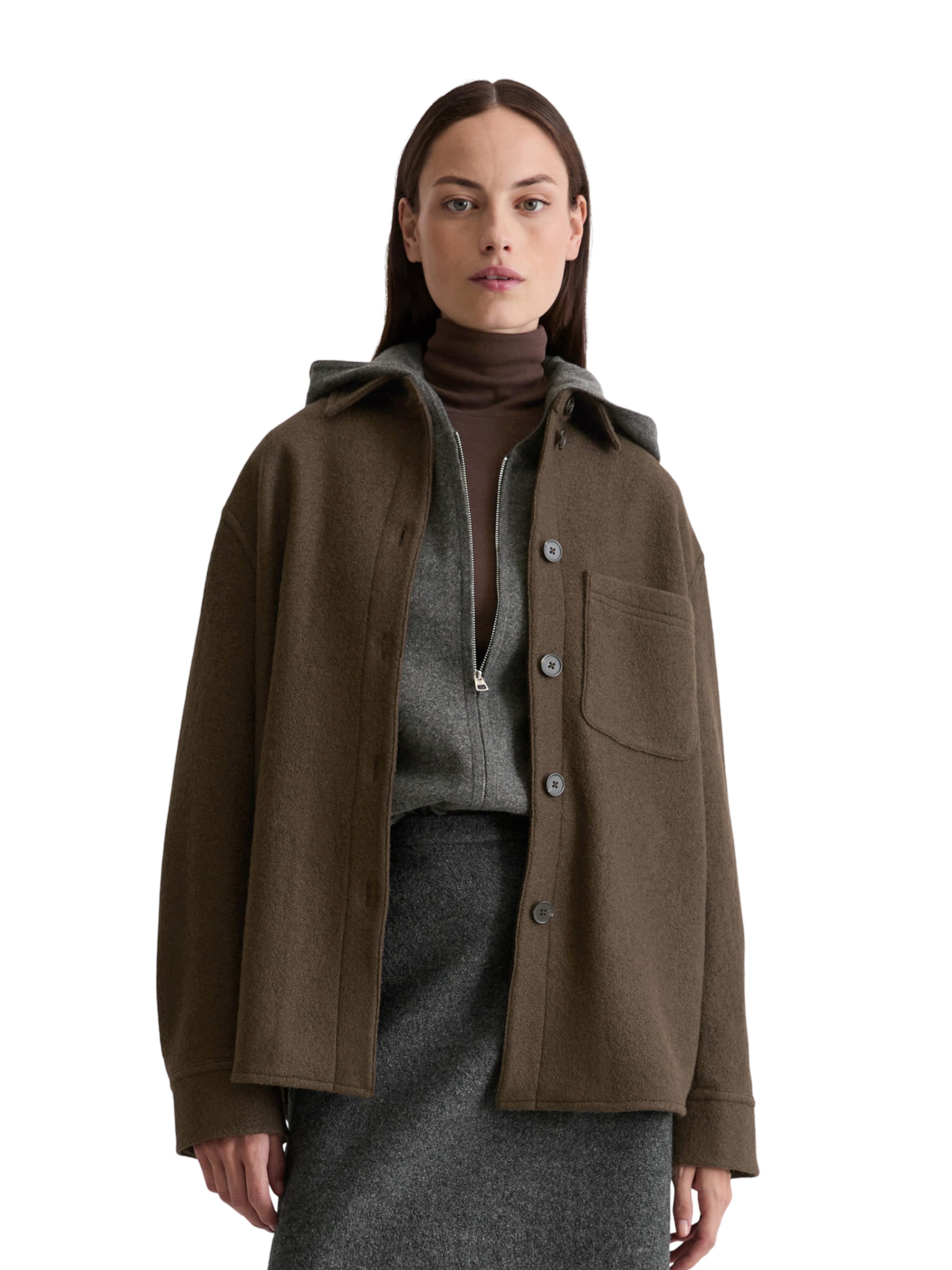 Marc O'Polo Between-Season Jacket in Brown: front