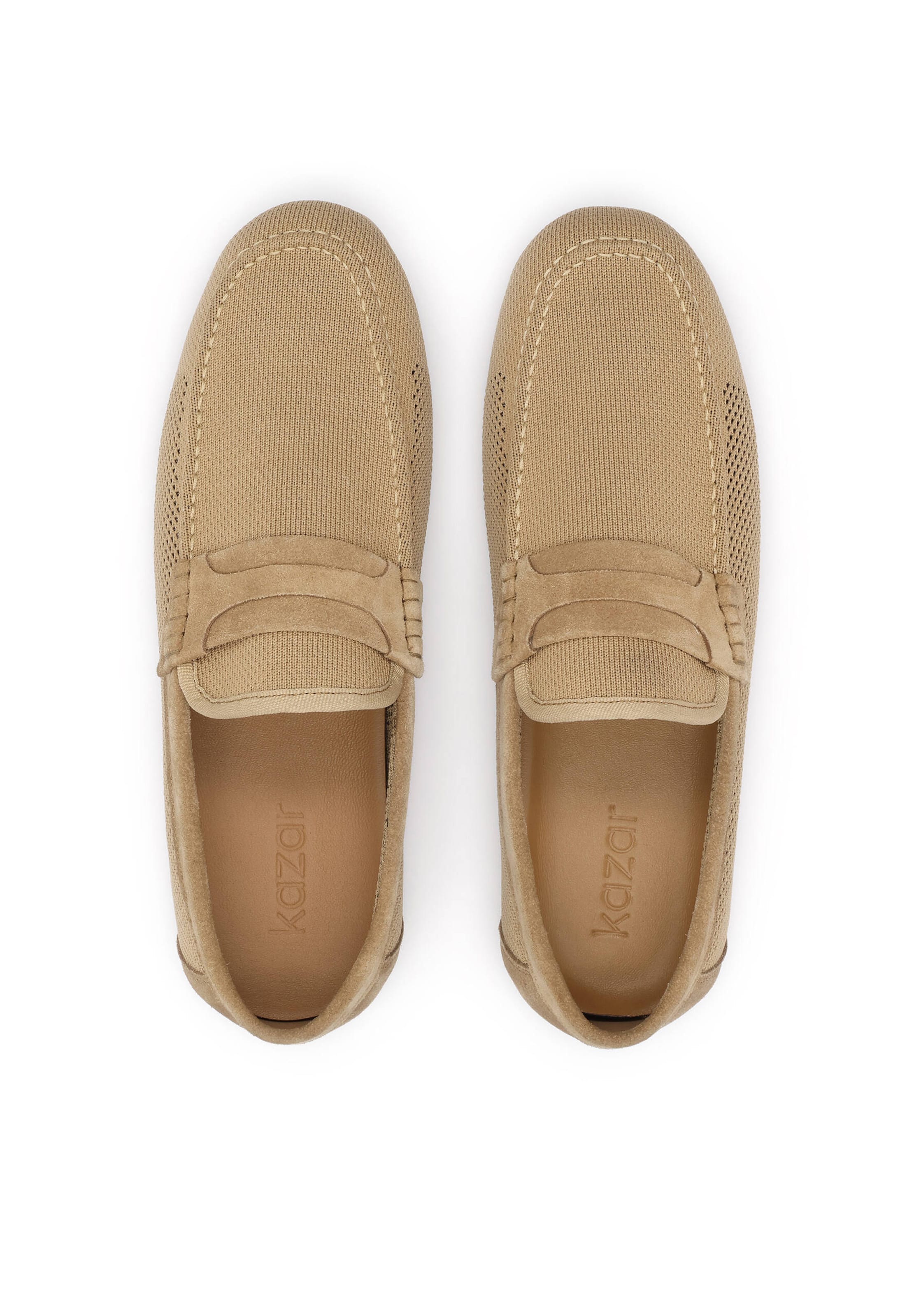 Mocassin Kazar en beige