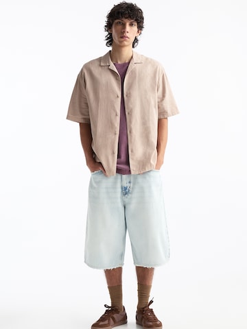 Pull&Bear Comfort Fit Paita värissä vaaleanpunainen
