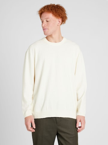 Pullover 'PERCY' di Only & Sons in bianco: frontale