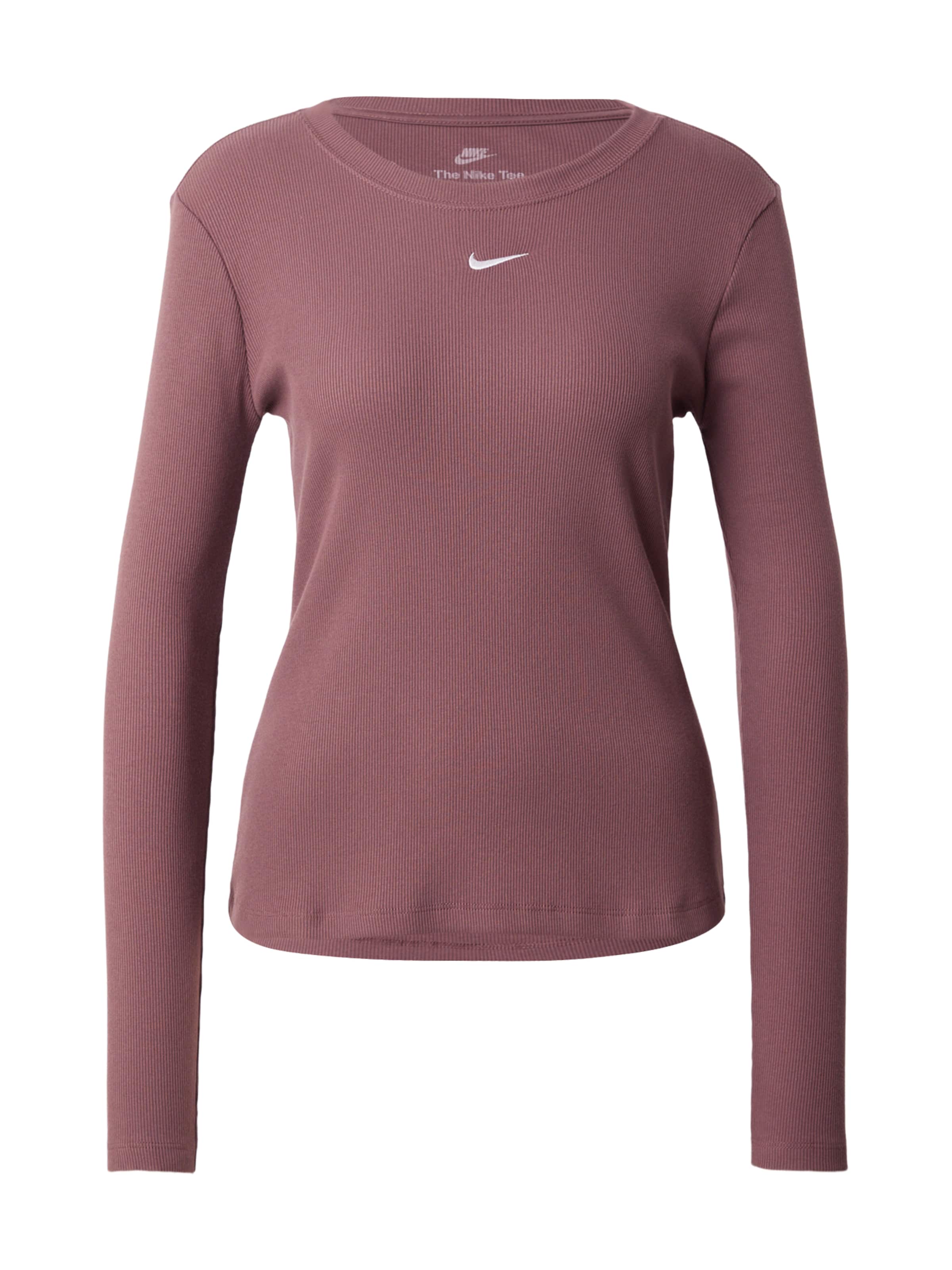 T-shirt Nike Sportswear en marron : devant