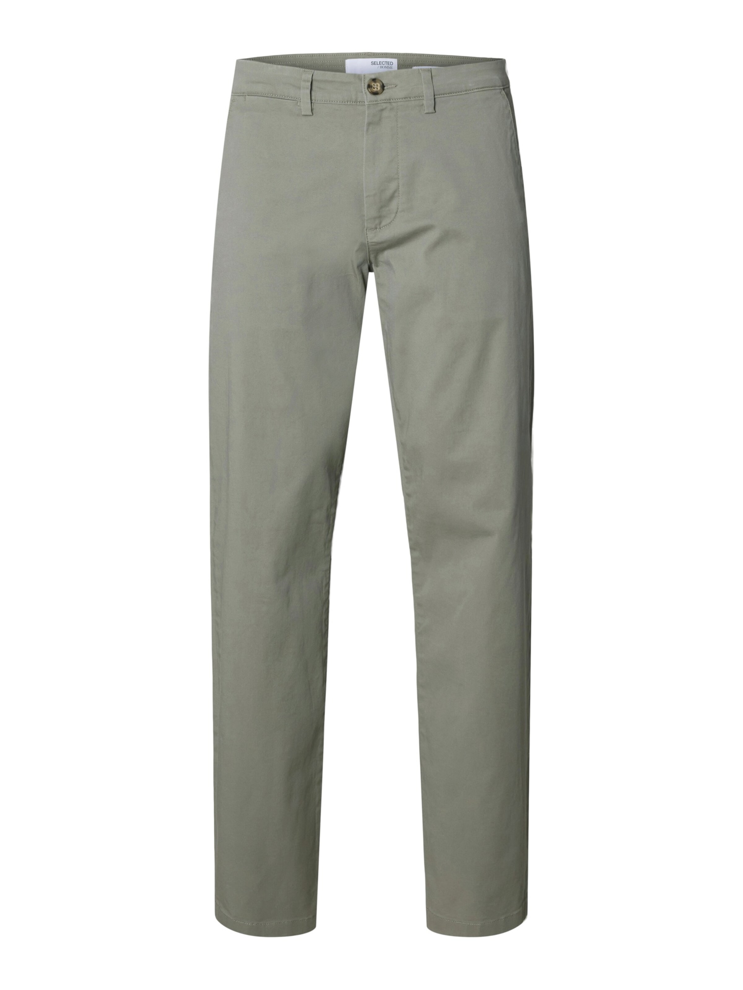 pelēks SELECTED Čino bikses 'SLHNew Miles': no priekšpuses