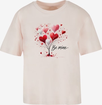 T-shirt 'Herzbaum Be Mine!' F4NT4STIC en rose : devant