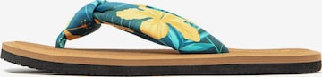 Brasileras - Zapatos para playa y agua 'Hibiscus Nudo' en verde: frente