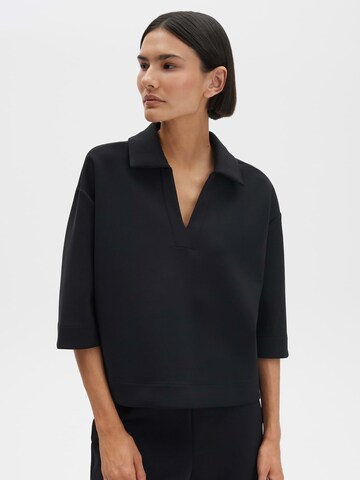 Bluză de molton 'Uvana' de la Someday pe negru: față