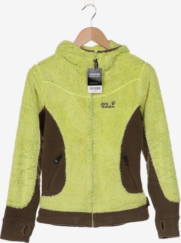 JACK WOLFSKIN Sweatshirt & Zip-Up Hoodie in S in Yellow: front