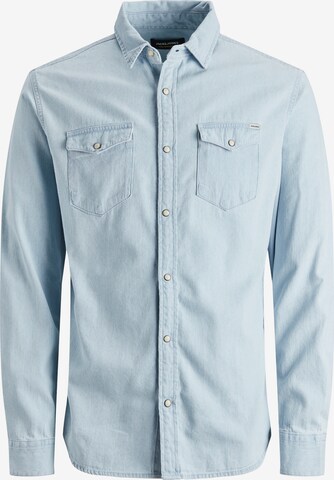 Chemise 'Sheridan' JACK & JONES en bleu : devant