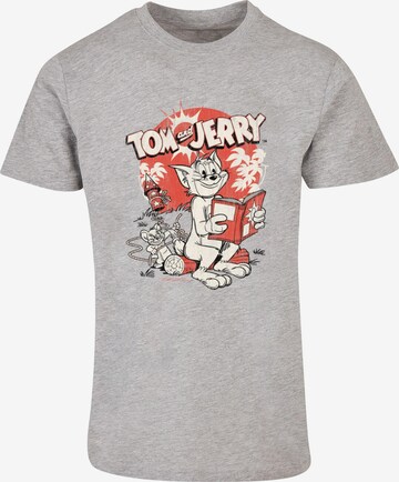 ABSOLUTE CULT T-Shirt 'Tom and Jerry - Rocket Prank' in Grau: predná strana