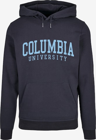 Merchcode Sweatshirt 'Columbia University' in Blauw: voorkant